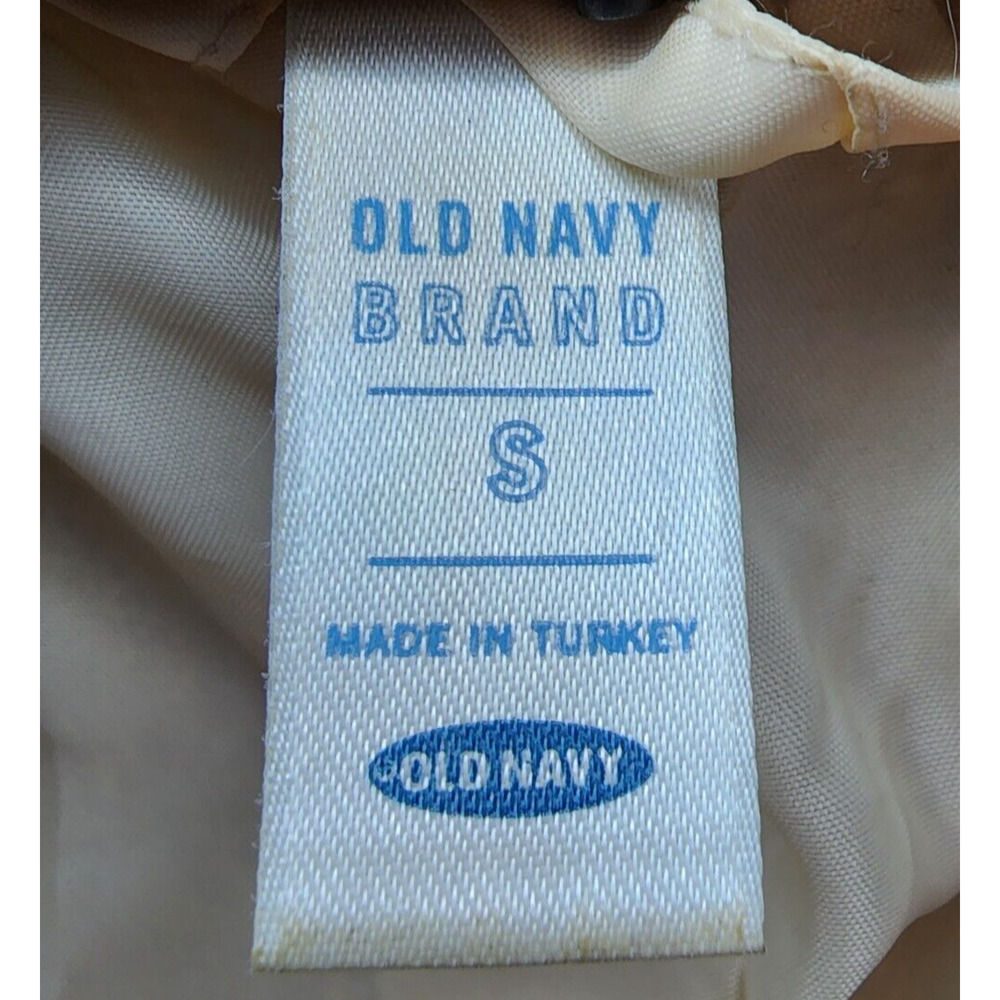 Old Navy Jacket Womans SMALL Khaki Wool Blend Blazer Pockets Lined Office Church - Picture 12 of 13